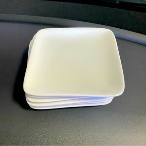 Crate&Barrel  White Salad Plates, Set of 4